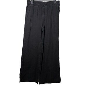 Old Navy Women’s High Rise Baggy Wide Leg Pants XXL NWT Black Pull On Comfort